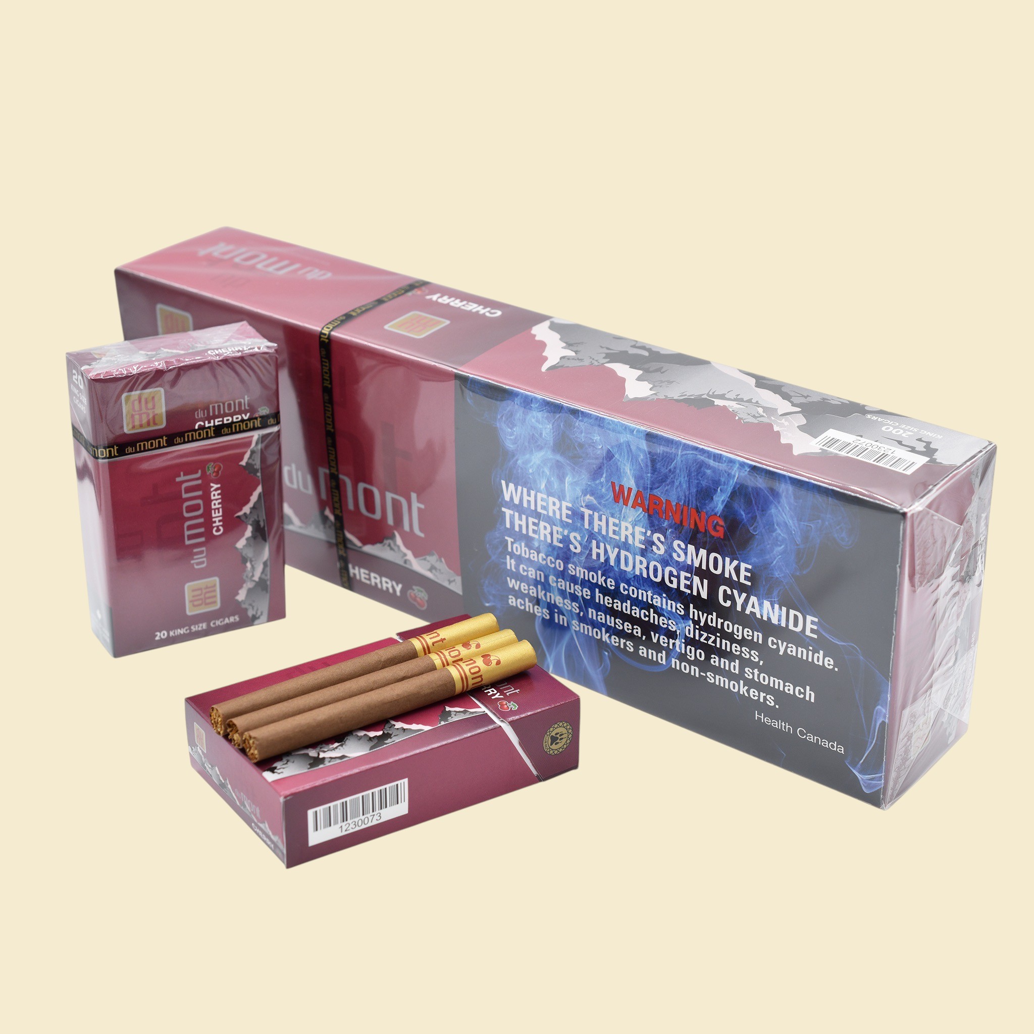 Du Mont Cherry Cigarillos (King Size) Du Mont Cherry Cigarillos flavoured cigarillos pack – buy online at NativeNic Canada