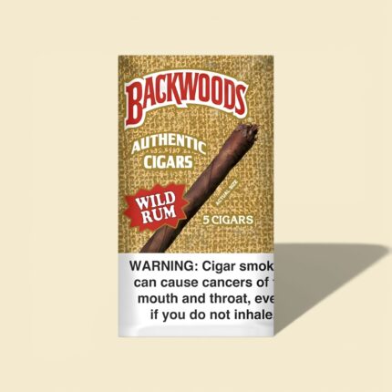 Wild Rum Backwoods 5-pack natural leaf cigars – buy online at NativeNic Canada