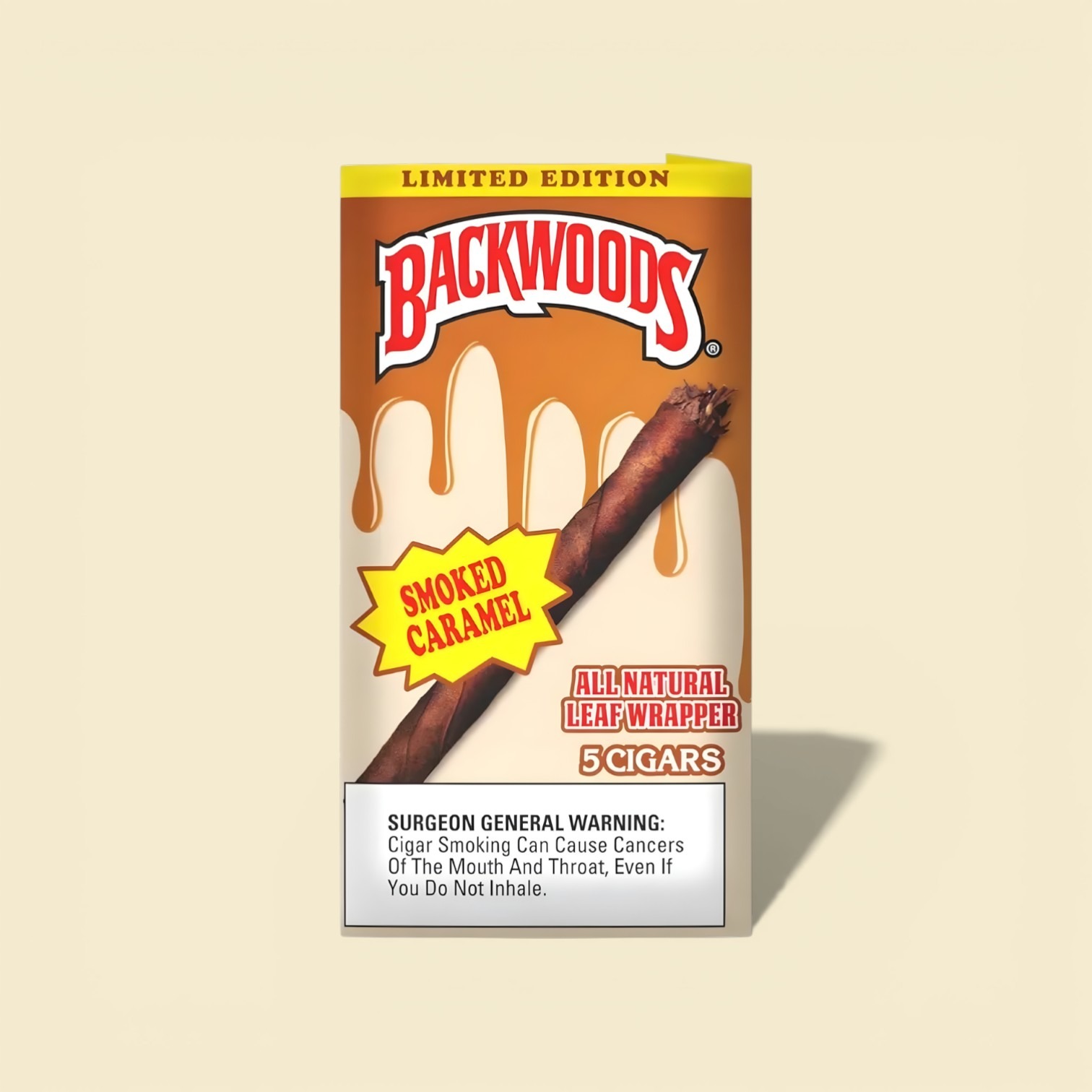Untitled design (4) Smoke Caramel Backwoods 5-pack natural leaf cigars – buy online at NativeNic Canada