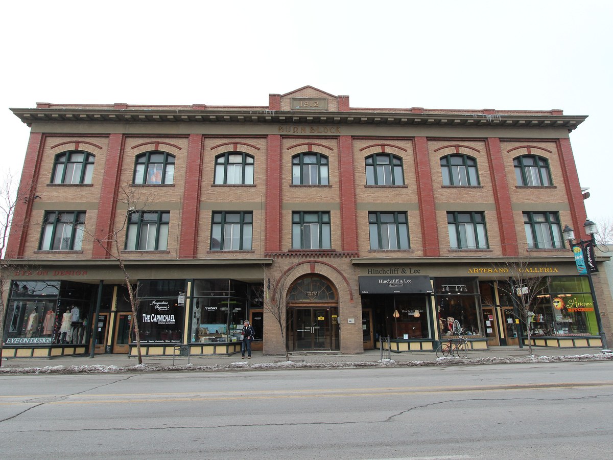 Inglewood Calgary 9 Avenue with heritage retail and the Stampede grounds