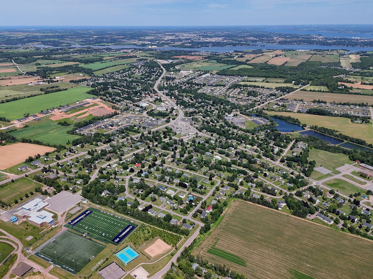 Cornwall PE — Trans-Canada commuter spine toward the Confederation Bridge