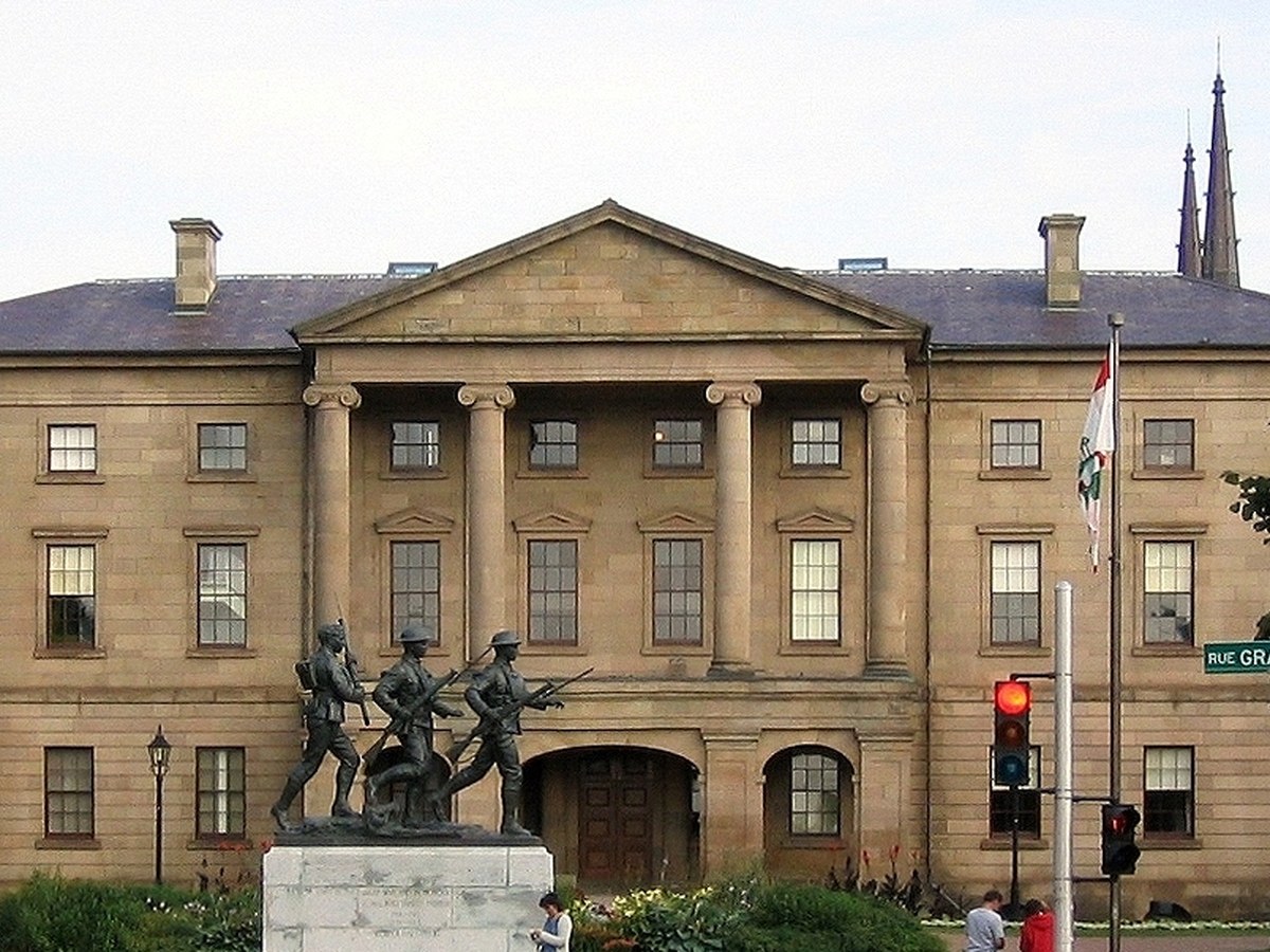 Downtown Charlottetown Confederation Harbour with Province House and Confederation Centre