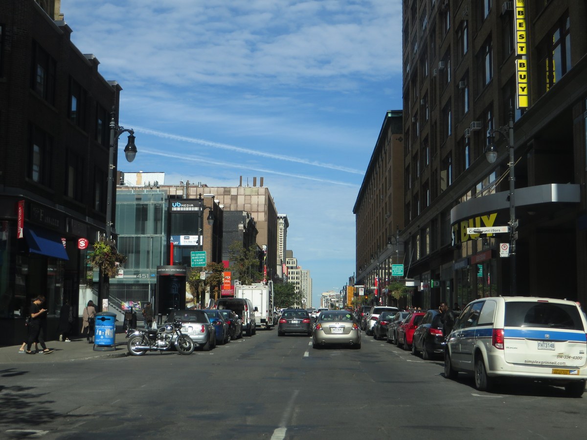Centre-Ville Montreal financial district René-Lévesque Sainte-Catherine and McGill University