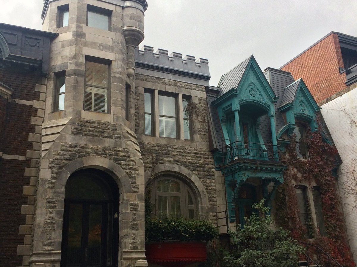 Plateau Mont-Royal Montreal Saint-Denis Mont-Royal and Mile End row houses