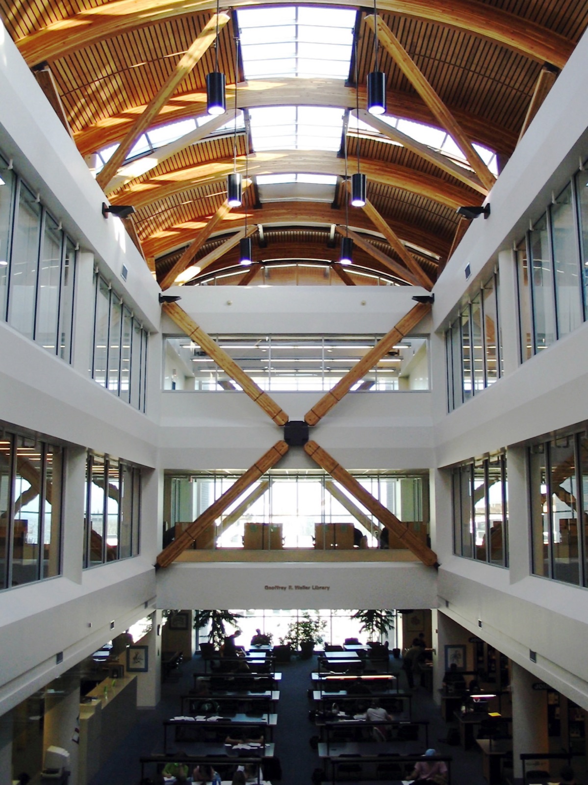 UNBC Library at the University of Northern British Columbia campus in Prince George
