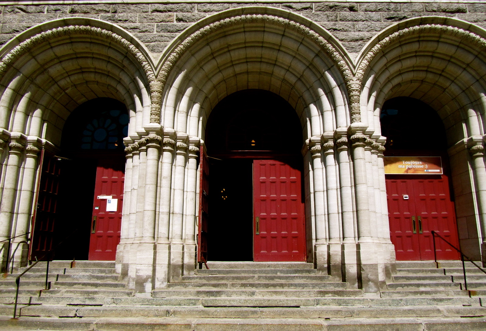 Église Saint-Roch facade in the revitalized lower-town Saint-Roch district of Quebec City