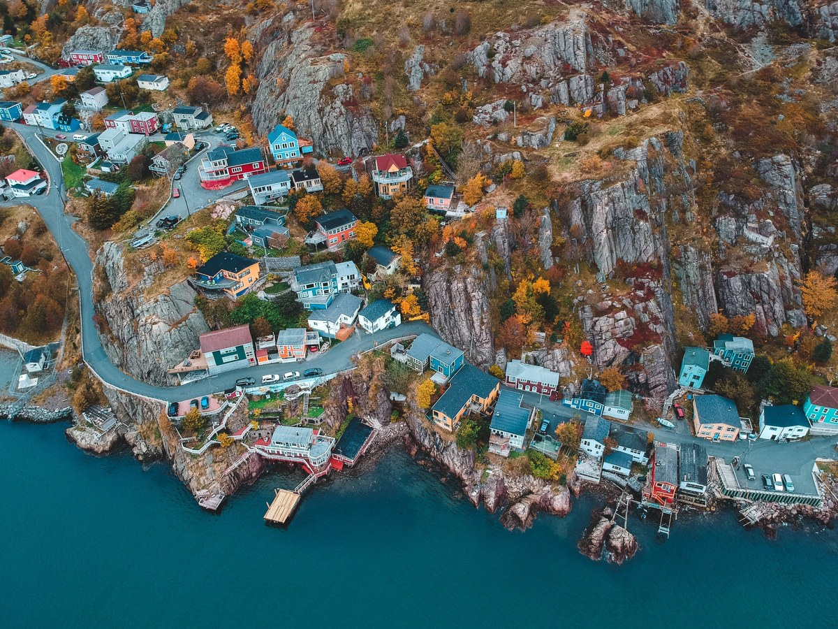 East End St. John's — the Battery clifftop houses and Quidi Vidi fishing village