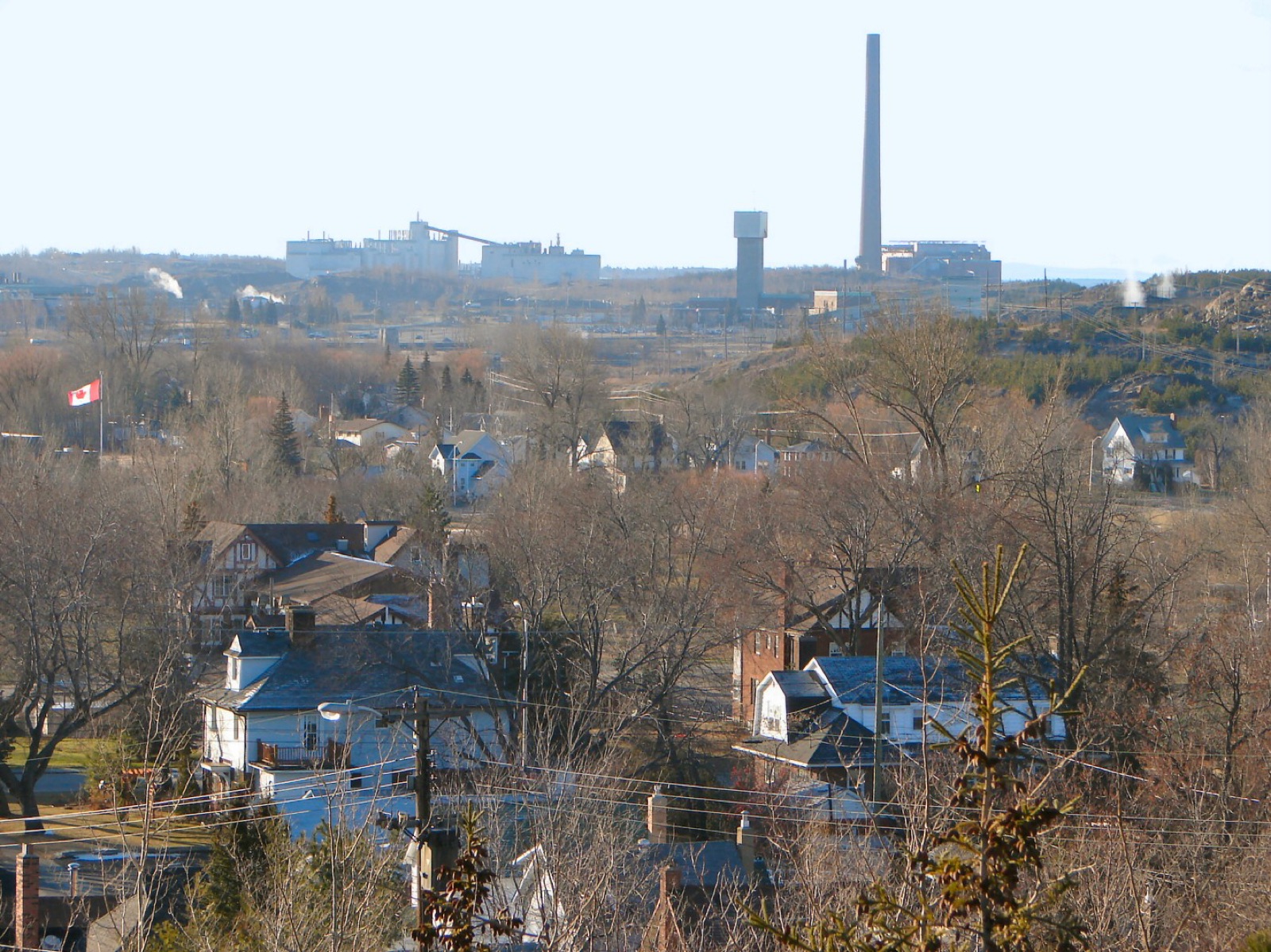 Copper Cliff, Sudbury — Vale smelter complex and historic mining heritage west suburb