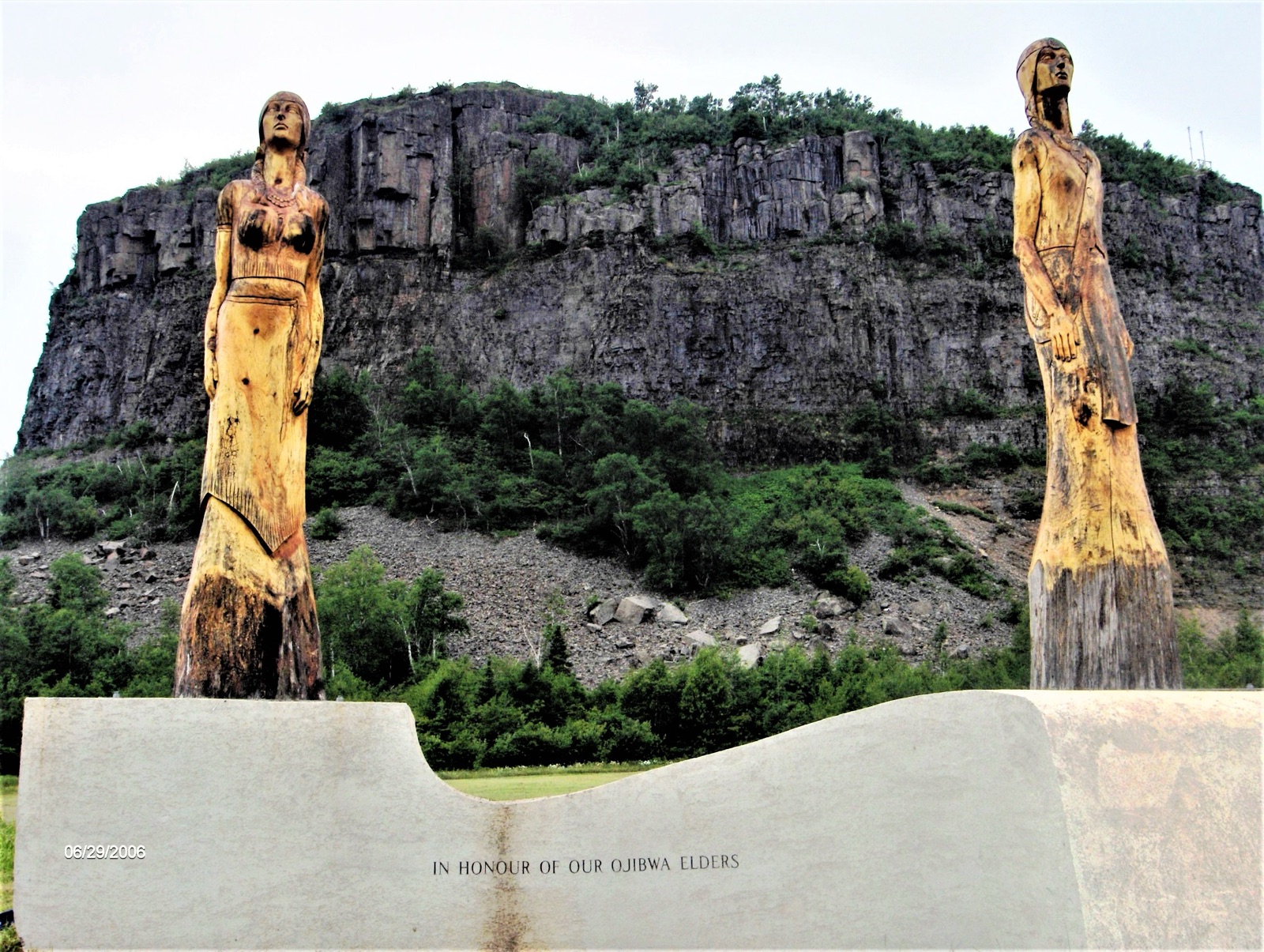 Mount McKay above the Fort William First Nation territory south of Thunder Bay