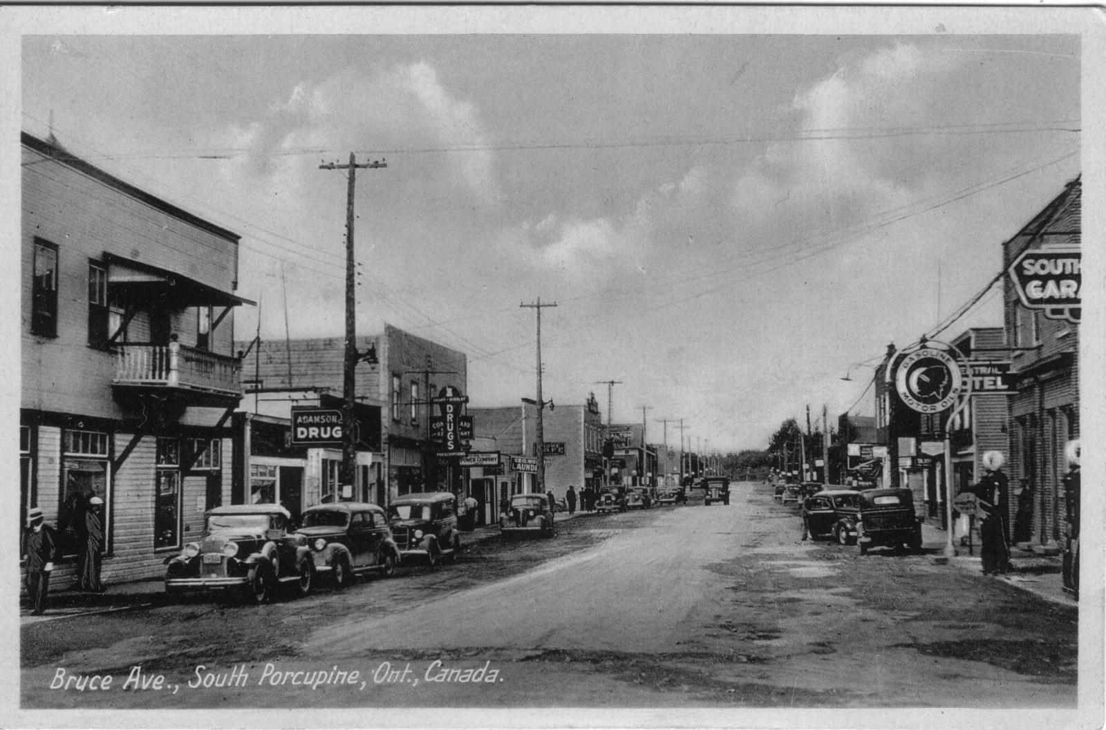 Bruce Avenue, South Porcupine, Timmins, Ontario — Porcupine Lake commercial strip